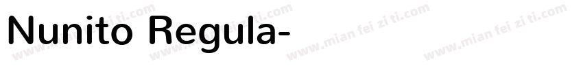 Nunito Regula字体转换